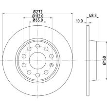 Mintex MDC2205C Brake Disc Set 272mm