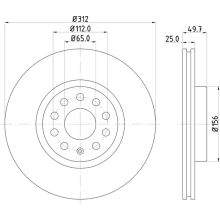 DON PCD10052 Front Brake Disc Set