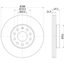 DON PCD10062 Front Brake Disc Set