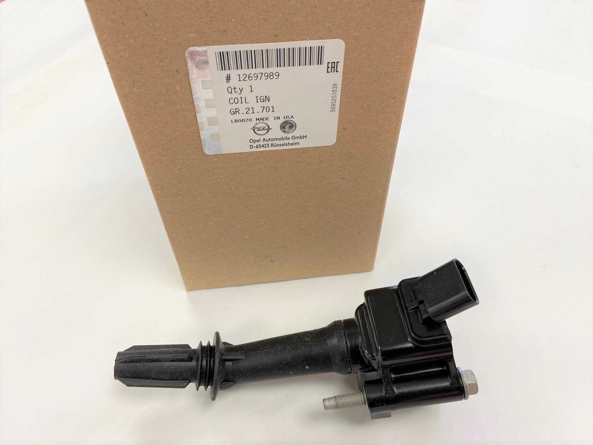 12697989 Ignition Coil Pack Genuine Vauxhall Astra K Corsa Insignia B ...