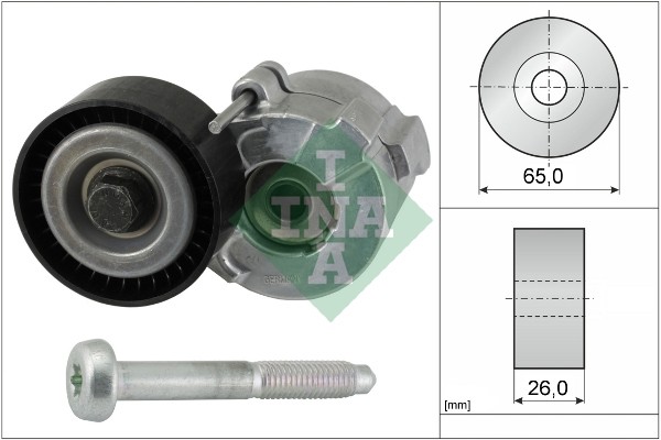 vauxhall zafira alternator belt tensioner